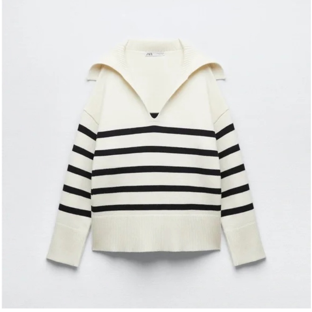 Zara stripe knit sweater size Medium